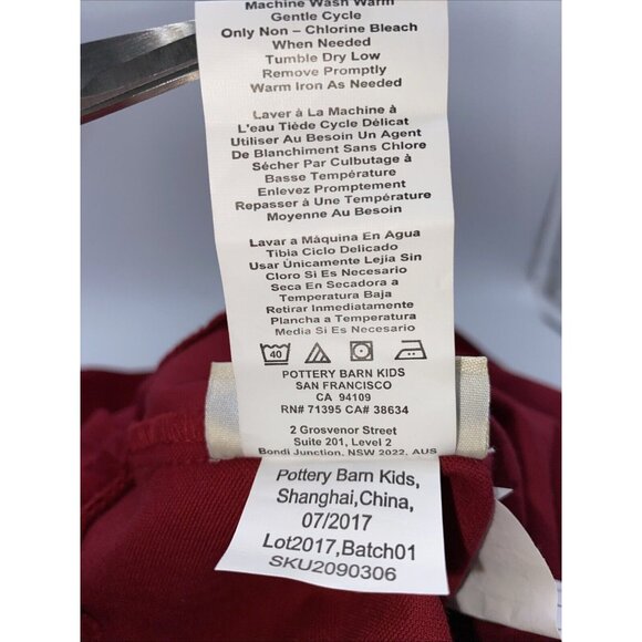 Pottery Barn Kids Lucas Red Velvet Santa Bag Sack Christmas Stocking 40 x 33 in - Picture 7 of 15